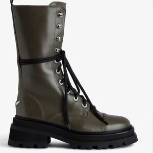 Zadig & Voltaire Dark Green Ankle Boots